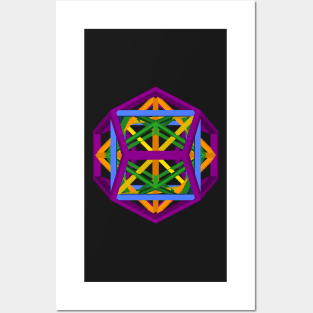 GMTRX lawal golden ratio v3 skeletal platonic solids Posters and Art